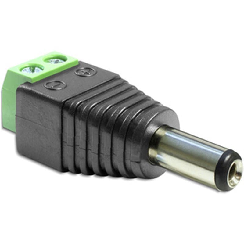 DeLOCK 65487 changeur de genre de câble DC 2.5 x 5.5 mm 2p Noir, Vert