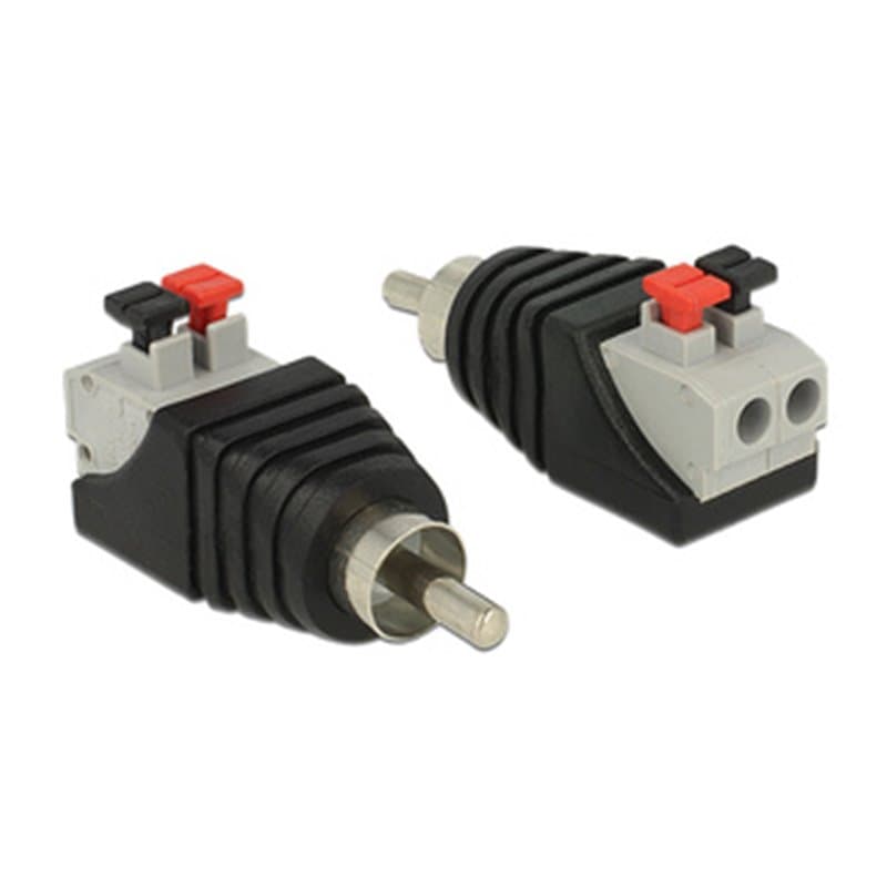 DeLOCK 65566 changeur de genre de câble RCA Noir, Gris, Rouge