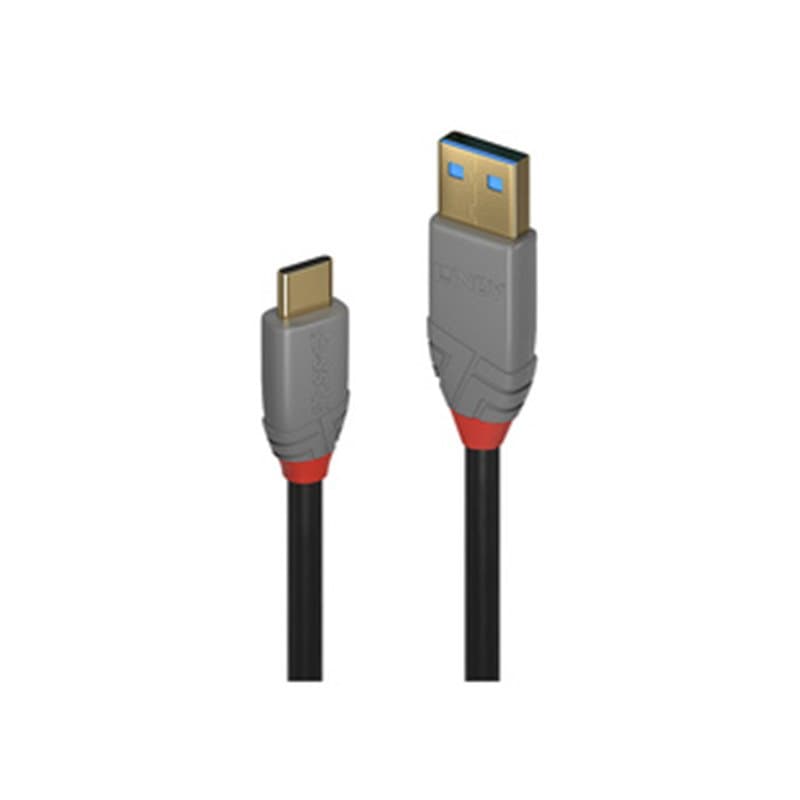 Lindy 36912 câble USB 1,5 m USB 3.2 Gen 2 (3.1 Gen 2) USB C USB A Noir, Gris