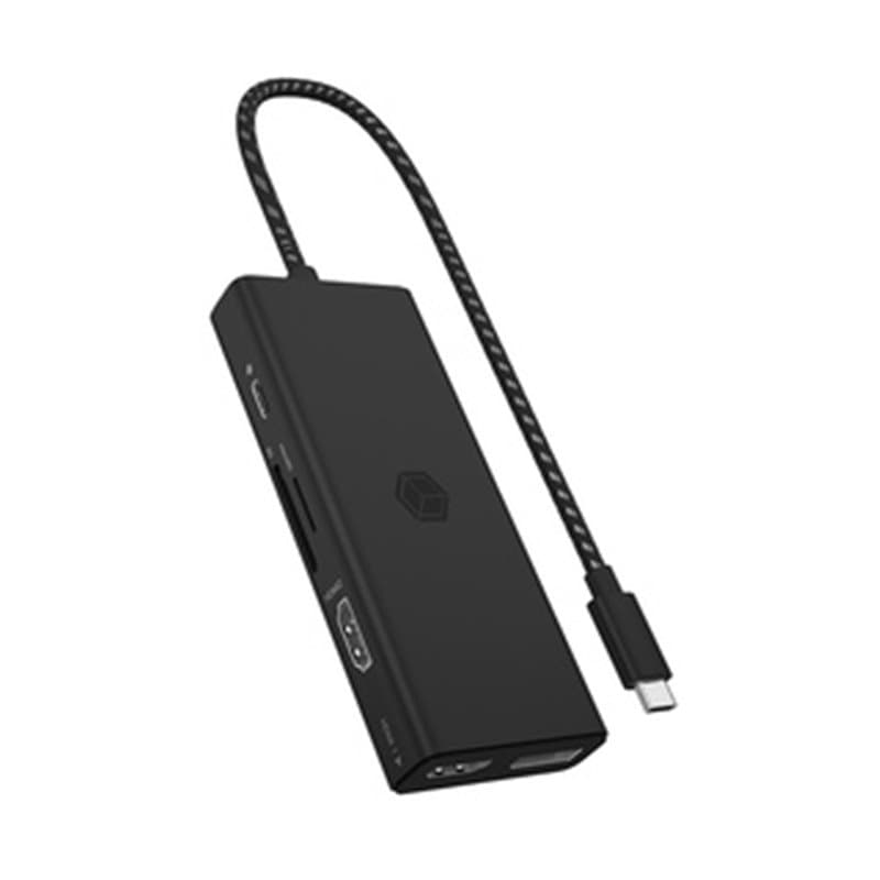 ICY BOX IB-DK4011-CPD Avec fil USB 3.2 Gen 1 (3.1 Gen 1) Type-C Noir