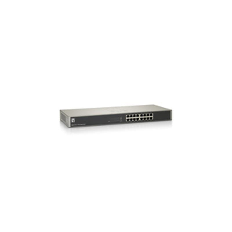 LevelOne GSW-1657 commutateur réseau Non-géré Gigabit Ethernet (10/100/1000) Noir, Gris