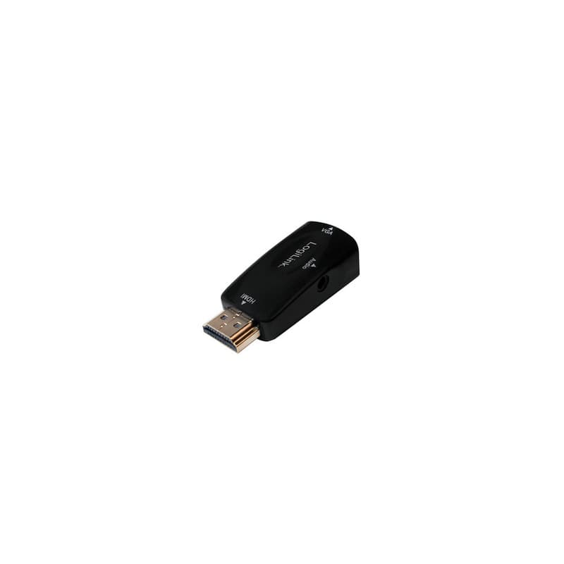 LogiLink CV0107 changeur de genre de câble HDMI VGA Noir