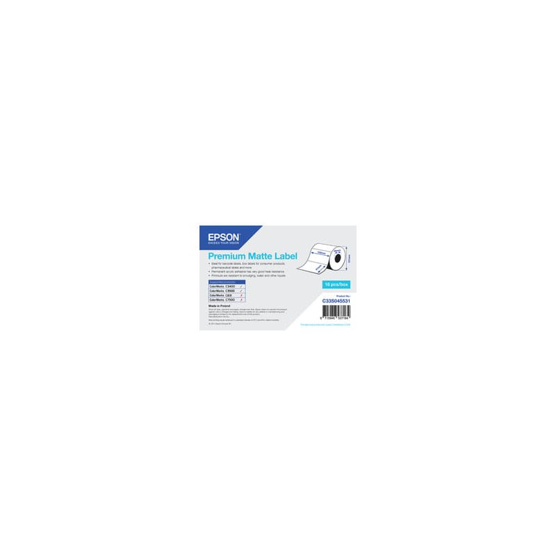 Epson Premium Matte Label - Die-cut Roll: 102mm x 51mm, 650 labels