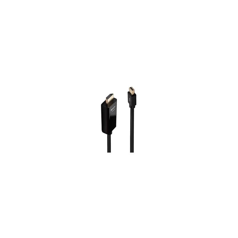 Lindy 36926 câble vidéo et adaptateur 1 m HDMI Type A (Standard) Mini DisplayPort Noir