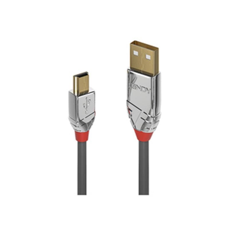 Lindy 36630 câble USB 0,5 m USB 2.0 USB A Mini-USB B Gris