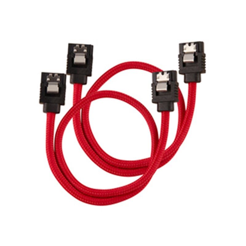 Corsair CC-8900250 câble SATA 0,3 m SATA 7-pin Noir, Rouge