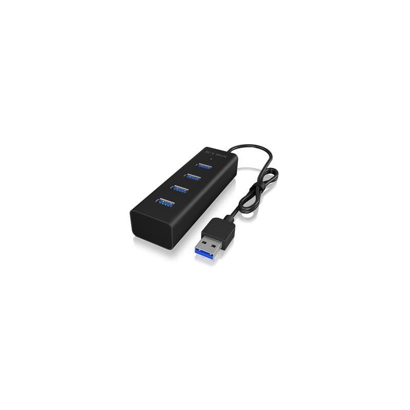 ICY BOX IB-HUB1409-U3 USB 3.2 Gen 1 (3.1 Gen 1) Type-A 5000 Mbit/s Noir