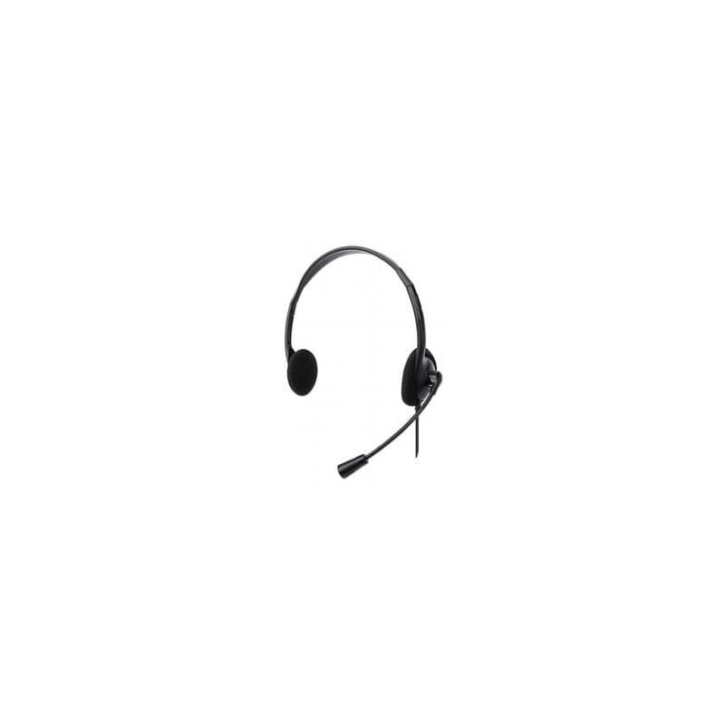 Manhattan 179898 écouteur/casque Avec fil Arceau Bureau/Centre d'appels USB Type-A Noir