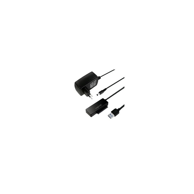 LogiLink AU0050 Station d'accueil de disques de stockage USB 3.2 Gen 1 (3.1 Gen 1) Type-A Noir