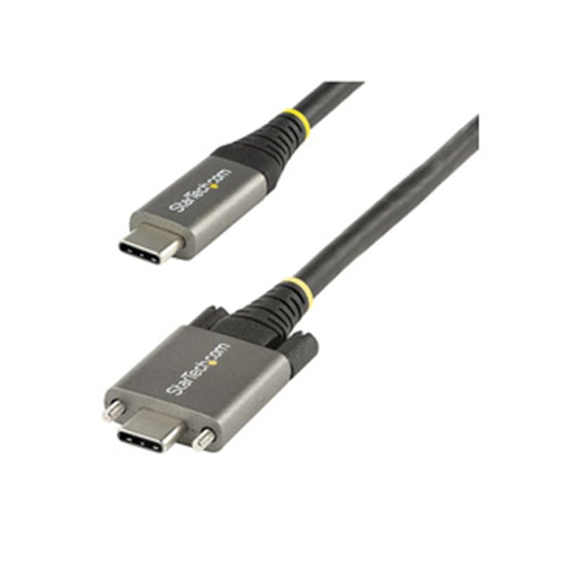 StarTech.com Câble USB C 10Gbps à Verrouillage par Vis Latérale de 1m - Câble USB-C Certifié par l'USB-IF - Câble USB 3.