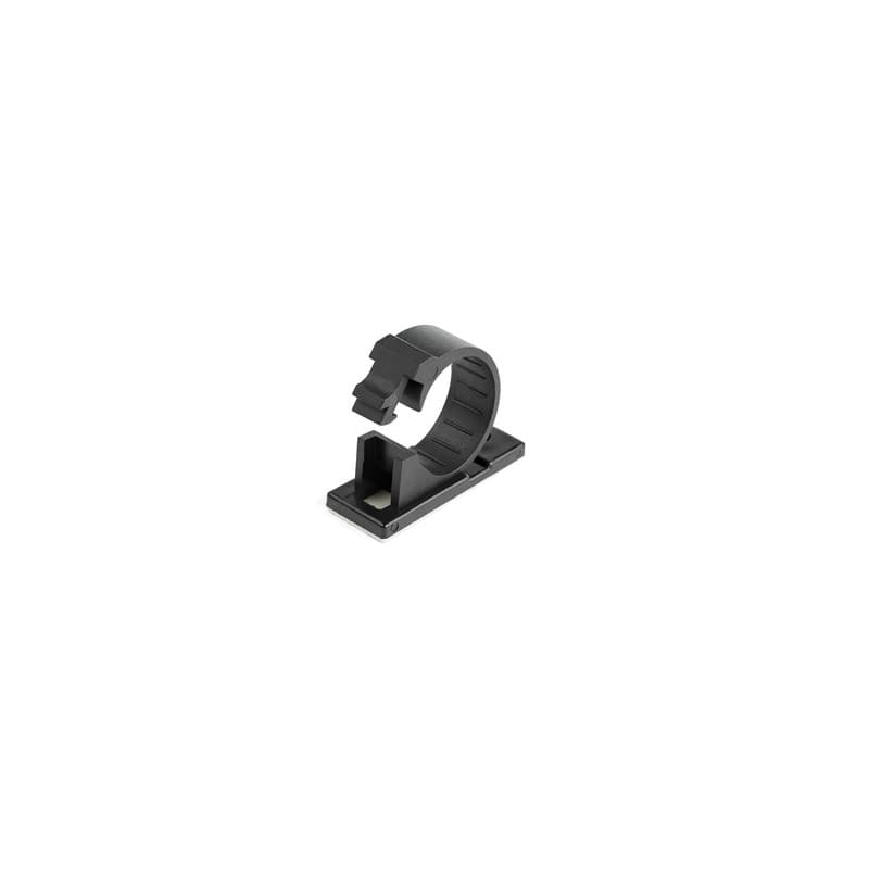 StarTech.com 100 Pinces Attache Câbles Adhésives Noir, Organiseur Câbles Réseau/Ethernet/Bureau/Ordinateur, Range Câbles
