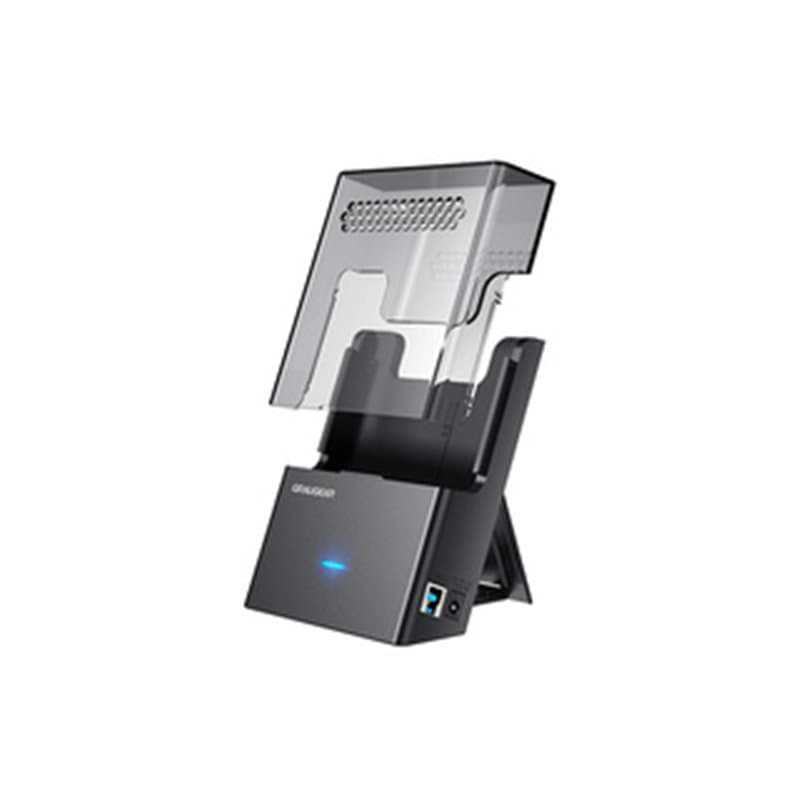 GRAUGEAR G-3502-AC Station d'accueil de disques de stockage USB 3.2 Gen 1 (3.1 Gen 1) Type-B Noir, Transparent