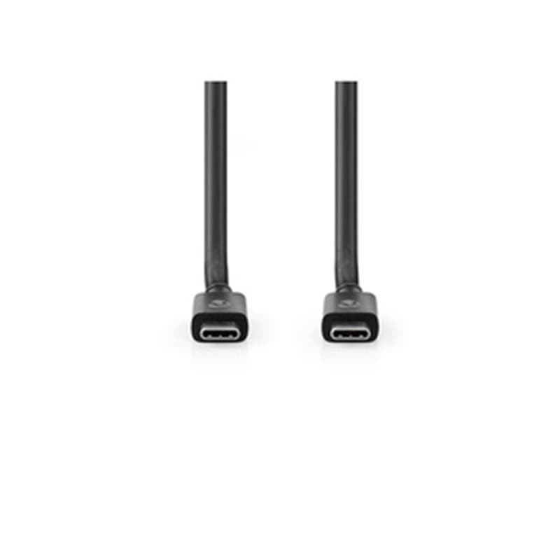 Nedis CCGP66020BK20 câble USB 2 m USB4 Gen 3x2 USB C Noir