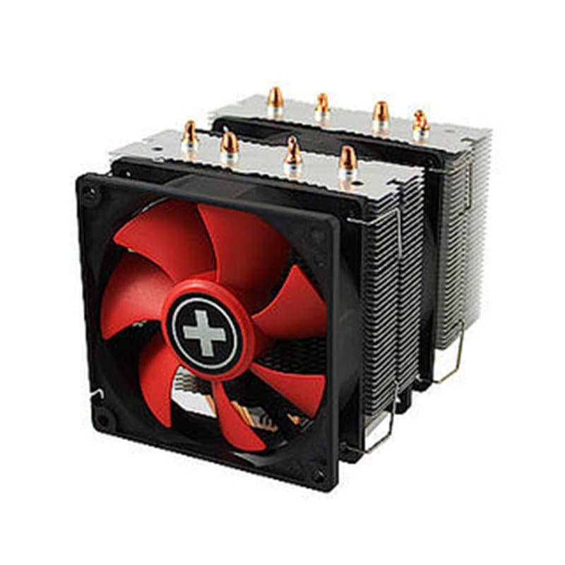 Xilence XC044 système de refroidissement dordinateur Processeur Refroidisseur 9,2 cm Noir, Rouge