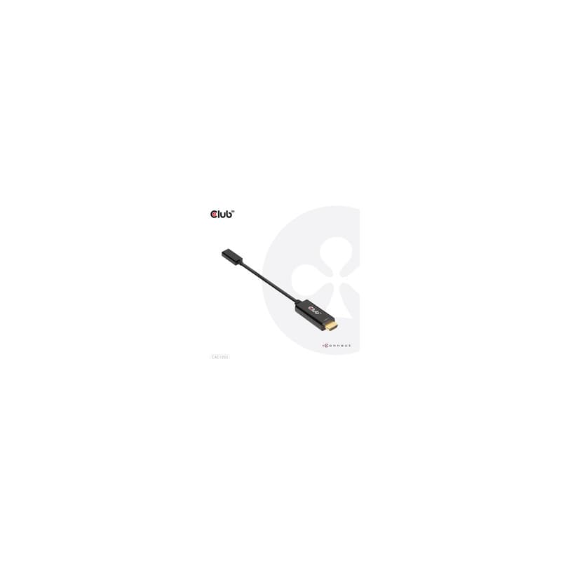 CLUB3D CAC-1333 câble vidéo et adaptateur 0,22 m HDMI Type A (Standard) USB Type-C Noir