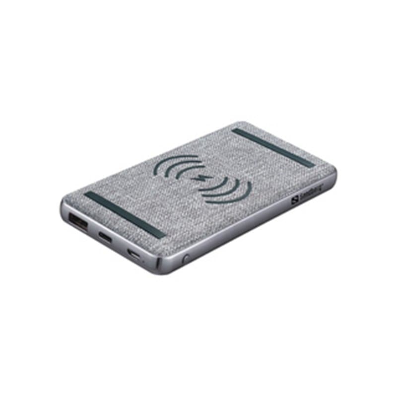 Sandberg 420-61 banque d'alimentation électrique Lithium Polymère (LiPo) 10000 mAh Recharge sans fil Noir, Gris