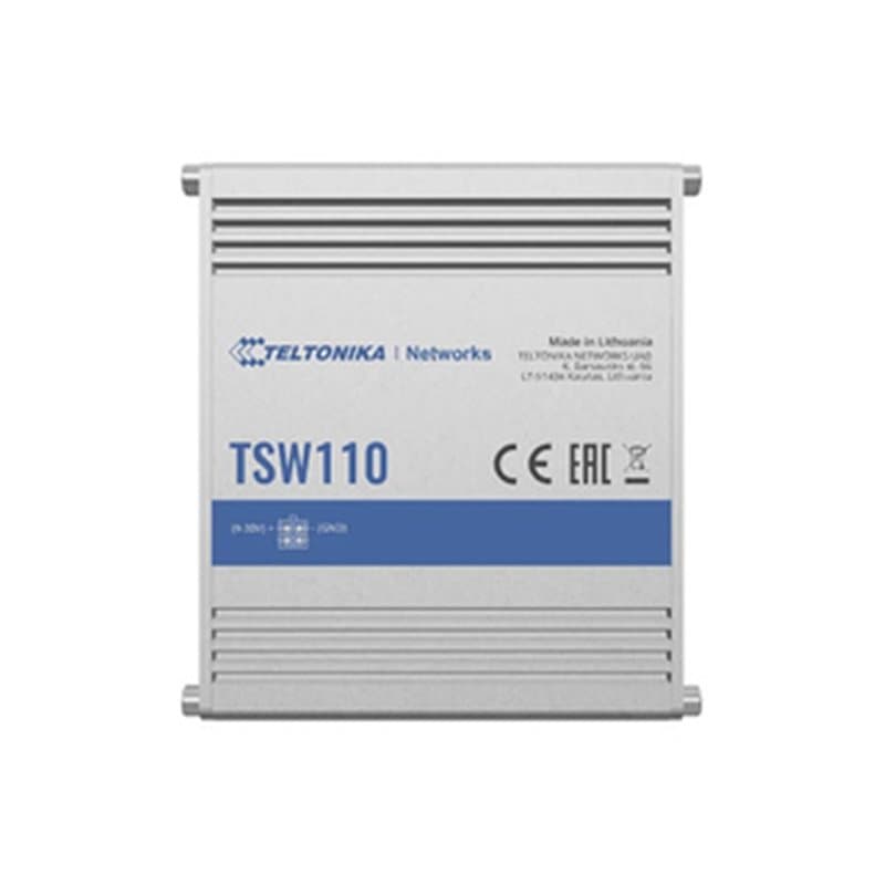 Teltonika TSW110 commutateur réseau Non-géré Gigabit Ethernet (10/100/1000) Connexion Ethernet, supportant l'alimentatio