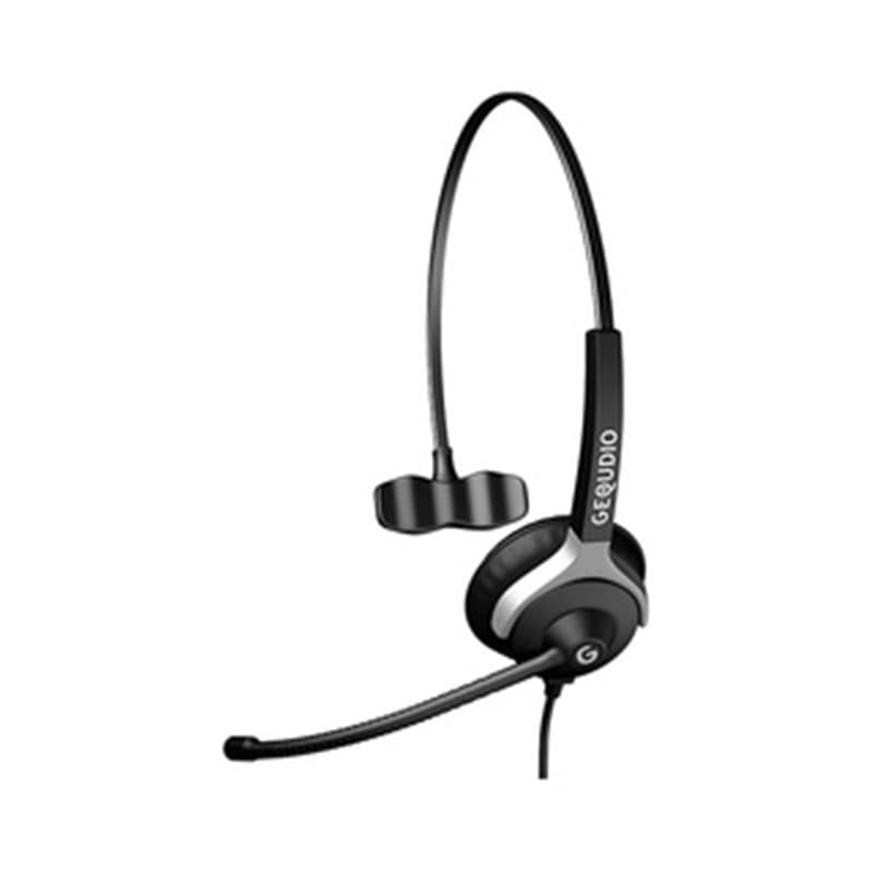 GEQUDIO WA9006 écouteur/casque Avec fil Arceau Bureau/Centre d'appels Noir