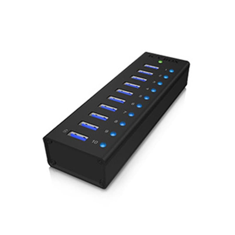 ICY BOX IB-AC6110 USB 3.2 Gen 1 (3.1 Gen 1) Type-B 5000 Mbit/s Noir