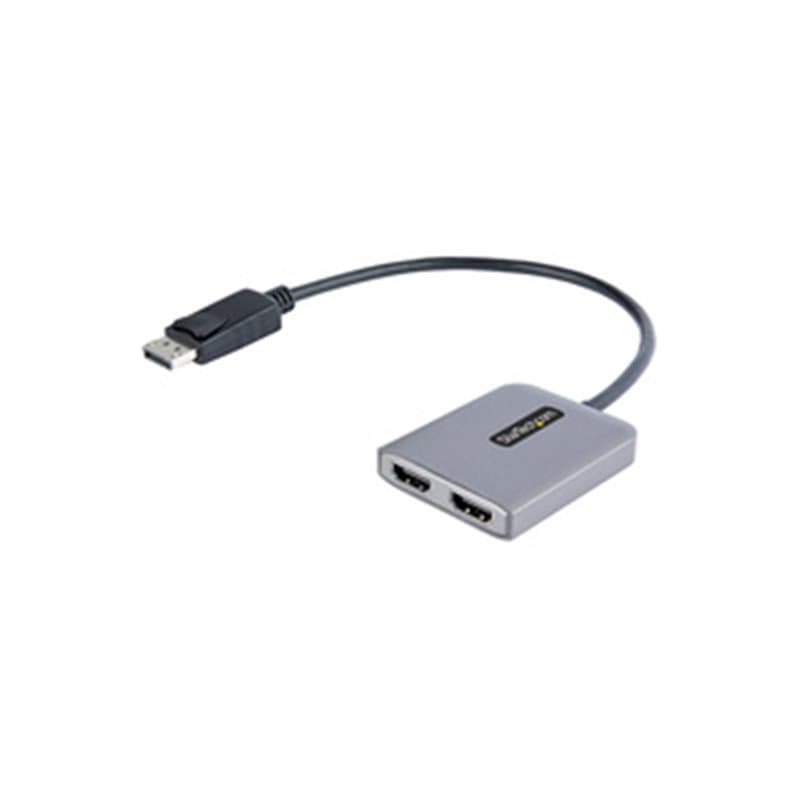 StarTech.com Hub DisplayPort HDMI Double - Dual HDMI 4K 60Hz - Hub DP vers HDMI MST - Convertisseur DisplayPort Mâle ver