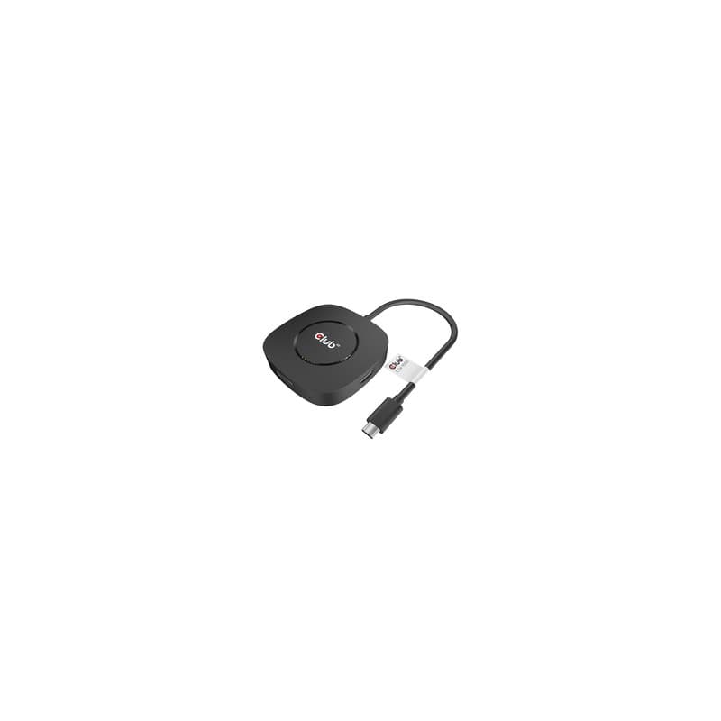 CLUB3D USB TYPE C 3.2 GEN1 MULTISTREAM TRANSPORT MST HUB DISPLAY PORT 1.4 TRIPLE MONITOR DisplayPort male Displayport fe