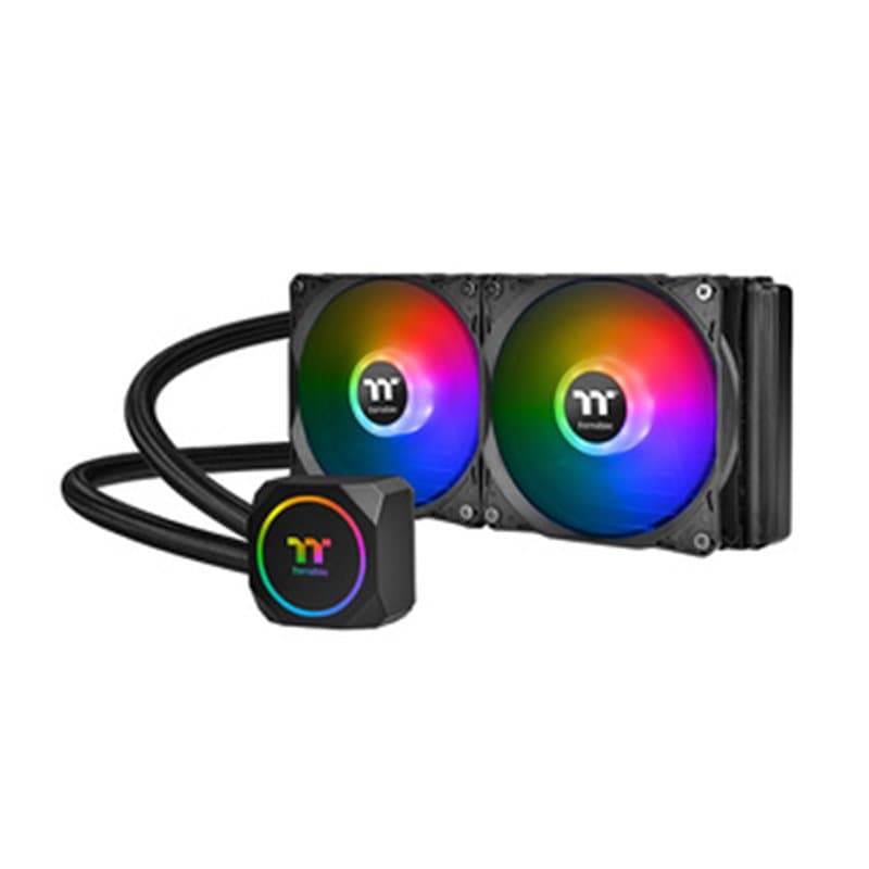 Thermaltake CL-W286-PL12SW-A système de refroidissement dordinateur Processeur Refroidisseur de liquide tout-en-un Noir