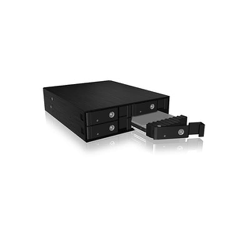 ICY BOX IB-2240SSK 13,3 cm (5.25") Plateau de stockage de disques Noir