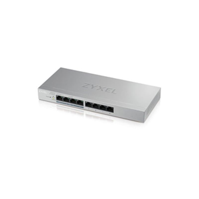 Zyxel GS1200-8HP v2 Géré Gigabit Ethernet (10/100/1000) Connexion Ethernet, supportant l'alimentation via ce port (PoE)