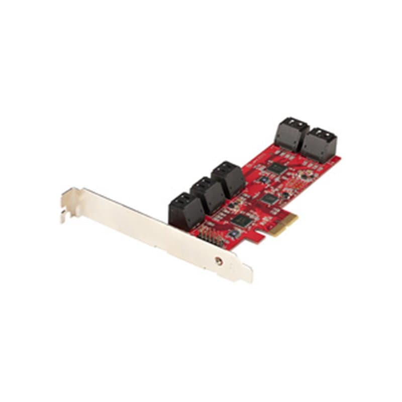 StarTech.com Carte PCI Express SATA 10 ports - Carte Contrôleur PCIe SATA - 6Gbps - ASM1166 Non-Raid - Convertisseur PCI
