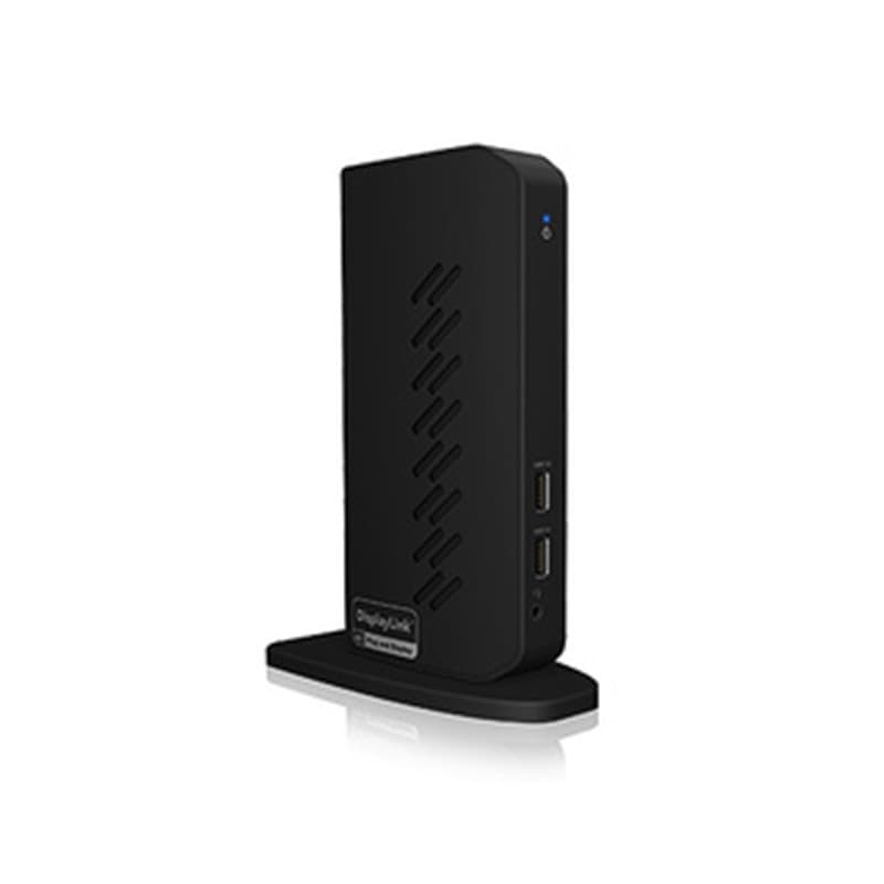 ICY BOX IB-DK2252AC Avec fil USB 3.2 Gen 1 (3.1 Gen 1) Type-C Noir