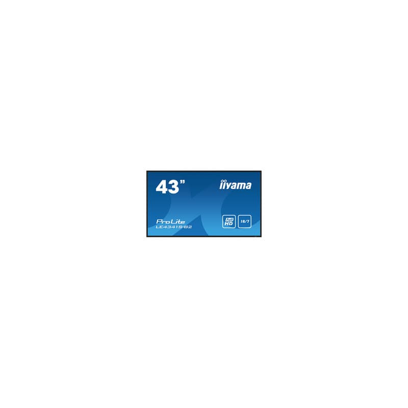 iiyama PROLITE LE4341S-B2 Écran plat de signalisation numérique 108 cm (42.5") LCD 350 cd/m² Full HD Noir 18/7