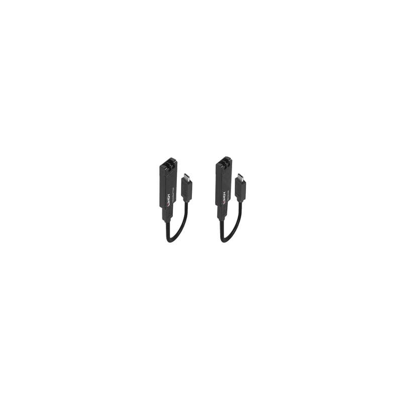 Lindy 43312 prolongateur réseau Émetteur et récepteur réseau Noir