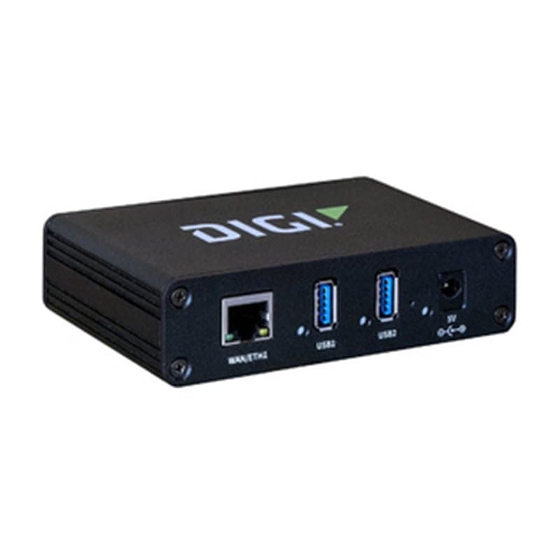 Digi AW02-G300 hub & concentrateur USB 3.2 Gen 1 (3.1 Gen 1) Type-A 1000 Mbit/s Noir