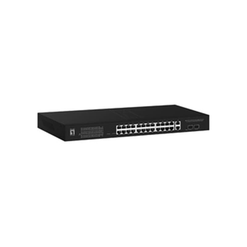 LevelOne GEP-2841 commutateur réseau Géré L2 Gigabit Ethernet (10/100/1000) Connexion Ethernet, supportant l'alimentatio