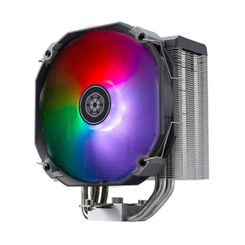 Silverstone SST-ARV140-ARGB système de refroidissement dordinateur Processeur Refroidisseur d'air 14 cm Noir, Gris 1 piè