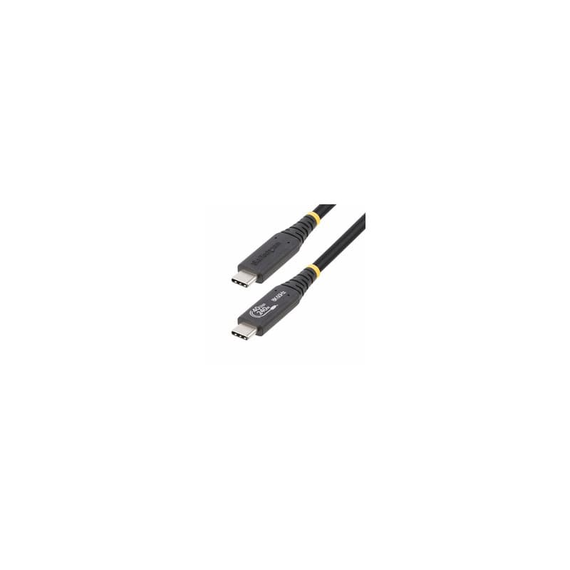 StarTech.com Câble USB4 de 1m, Câble USB-C Certifié USB-IF, 40Gbps, Power Delivery 240W PD 3.1 EPR, 8K 60Hz, Cordon de T