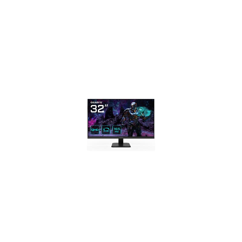 GIGABYTE GS32Q 31.5" Moniteur de jeu QHD - 2560 x 1440 (QHD), 165Hz, 1ms, 300 cd/m², FreeSync Premium, prêt pour HDR, HD