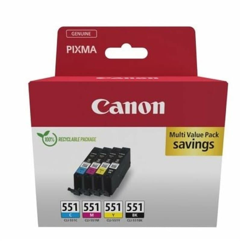 Canon 6509B016 cartouche d'encre 4 pièce(s) Original Noir, Cyan, Magenta, Jaune