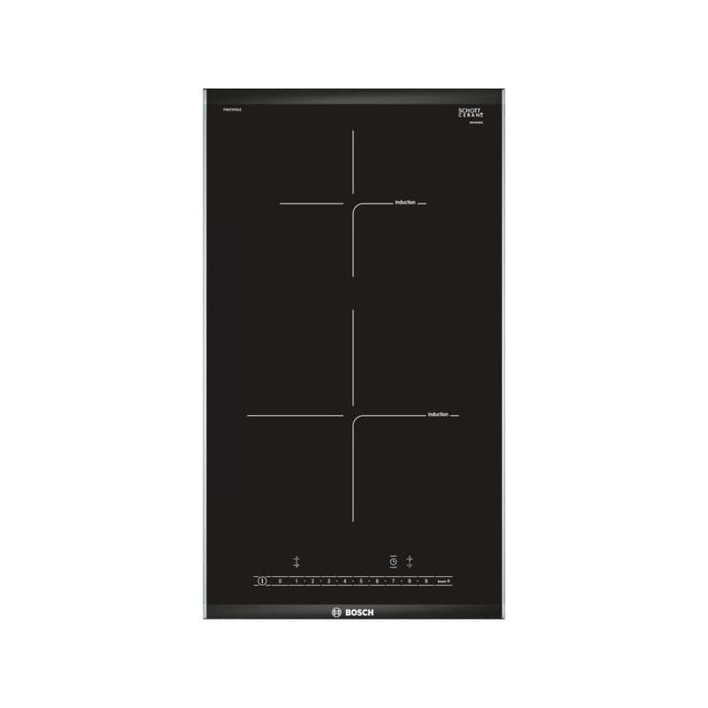 Bosch PIB375FB1E plaque Noir, Acier inoxydable Intégré Plaque avec zone à induction 2 zone(s)