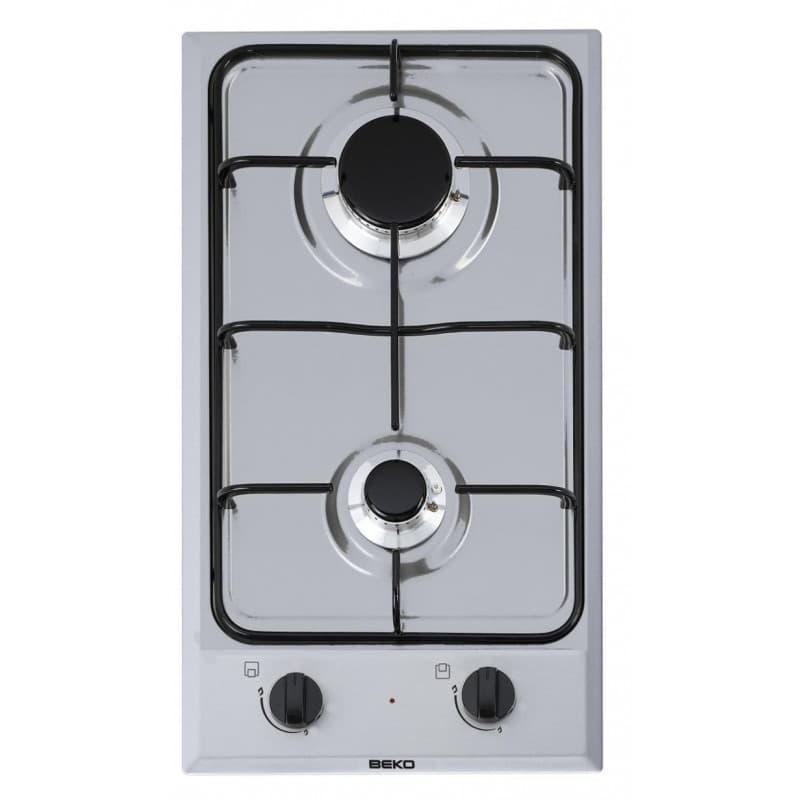 Beko HDCG 32220 FX Acier inoxydable Intégré 29 cm Gaz 2 zone(s)