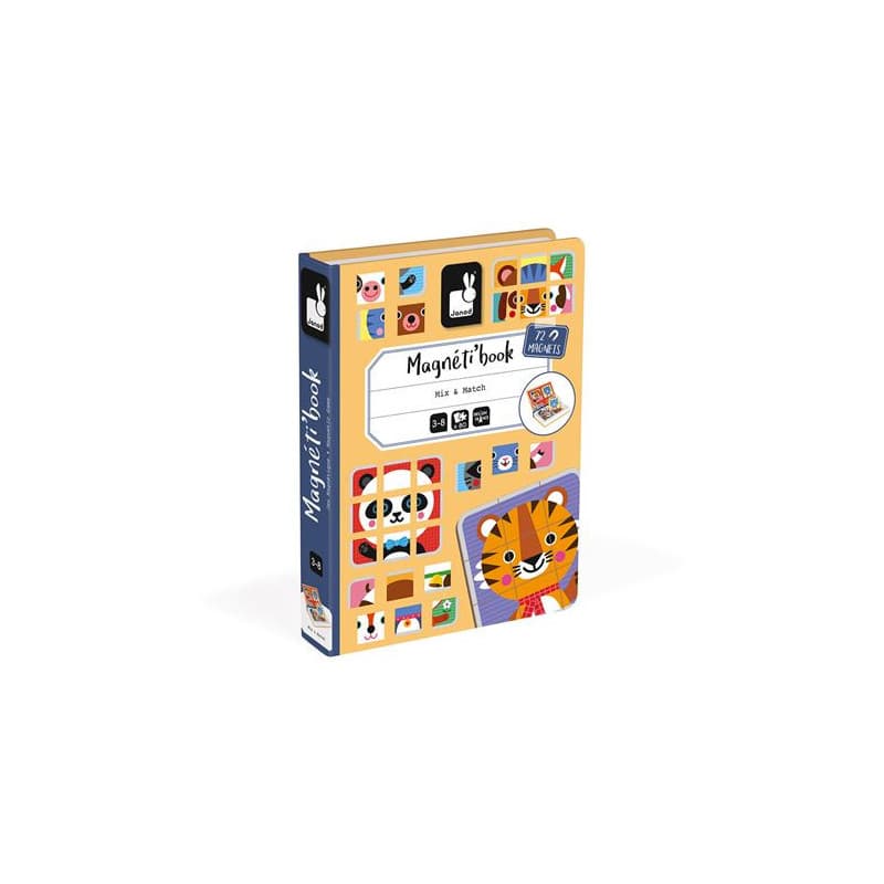 Jeu éducatif magnétique Janod Magneti book Mix et Match