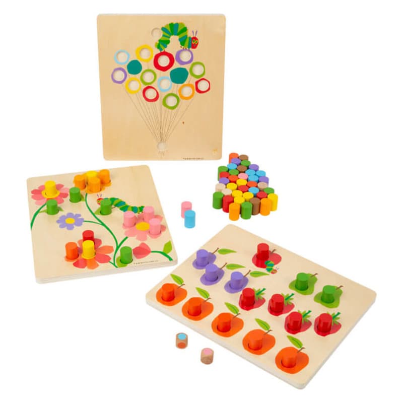 Small Foot - Caterpillar Never Enough Wooden Color Game 11431