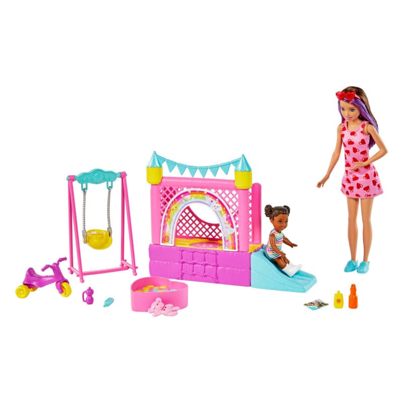 Barbie Skipper Babysitters Inc. Coffret Skipper Baby-Sitter Château Gonflable
