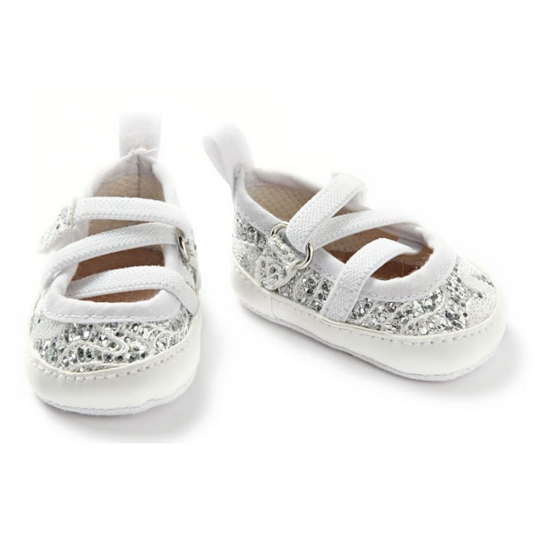 HELESS Dolls Ballet flats with Flexible Laces-white, 38-45 cm
