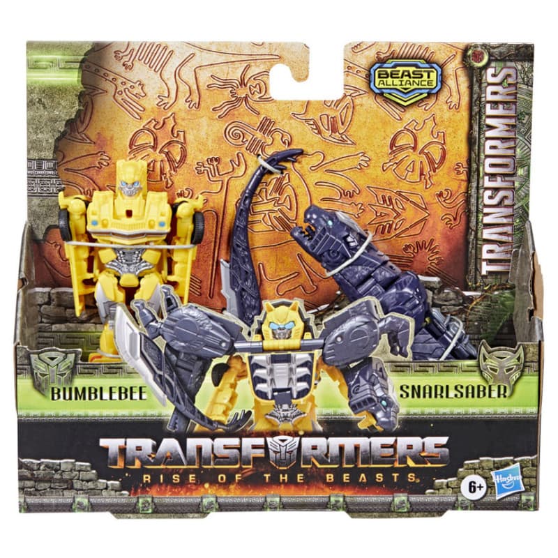 Transformers : Rise of the Beasts, Beast Alliance Pack de 2 figurines Beast Combiners Bumblebee et Snarlsaber