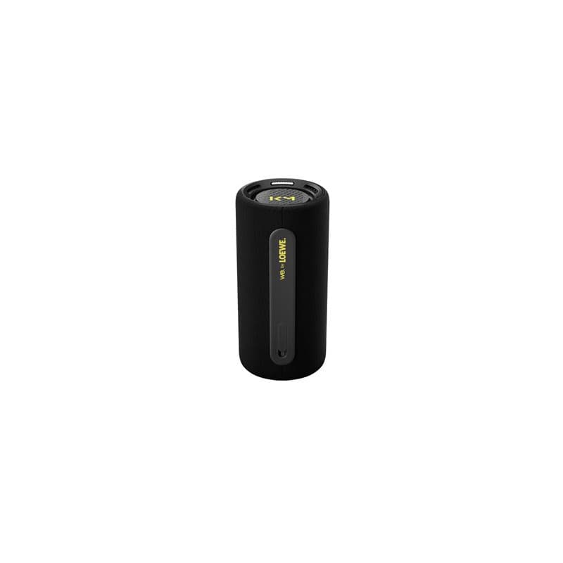 Enceinte sans fil Bluetooth We. HEAR pro Noir par Loewe et Kylian Mbappé