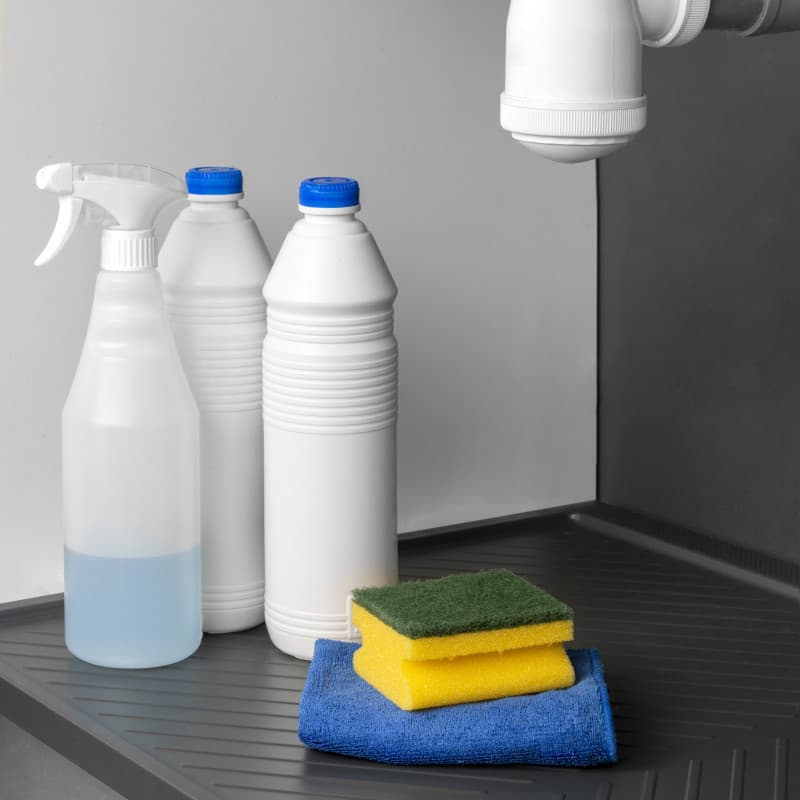Emuca 8479523 Protecteurs fond pour la cuisine Sink, M60, 567x580mm, épaisseur de la planchet 16mm, découpable, Plastiqu