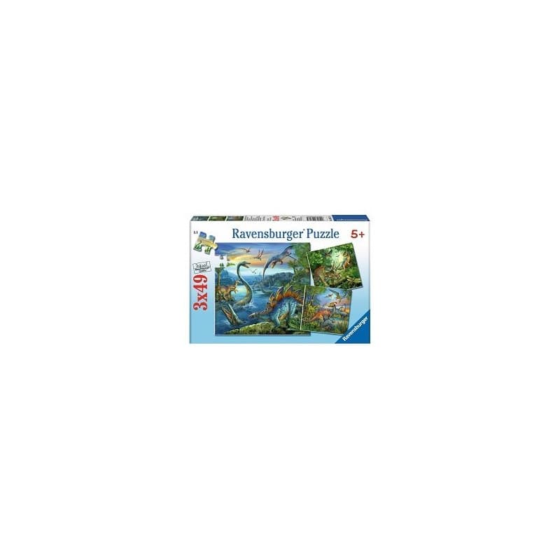 Ravensburger Puzzles 3X49 P - La Fascination Des Dinosaures