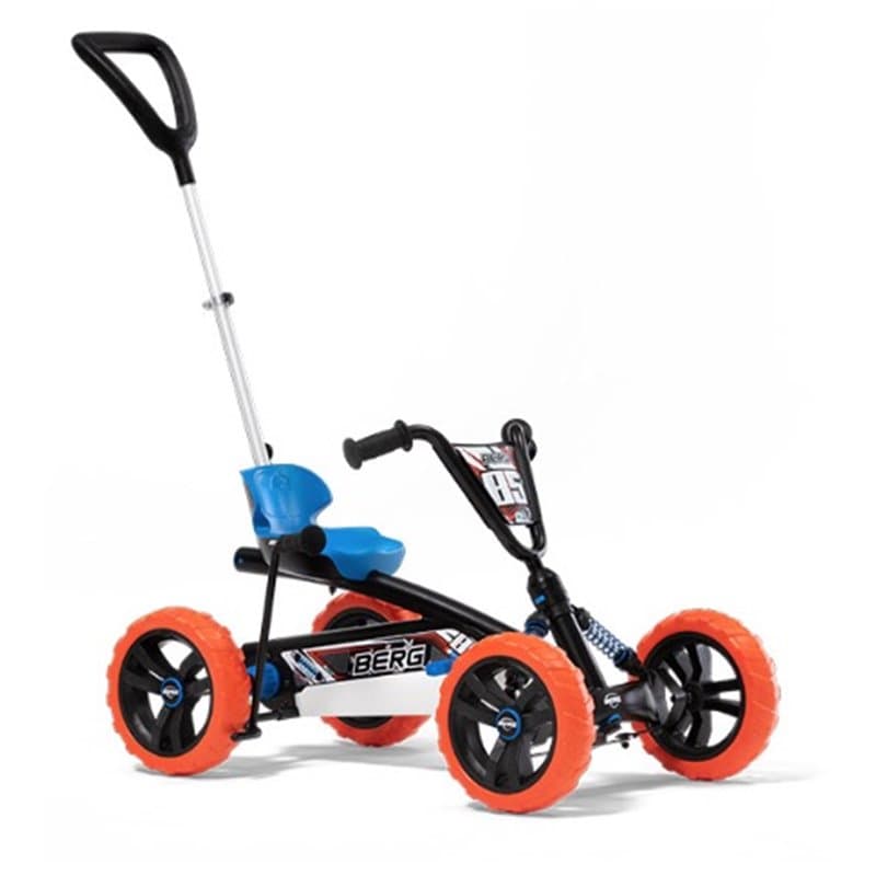 BERG Kart à pédales Buzzy Nitro 2 en 1 avec barre de poussée