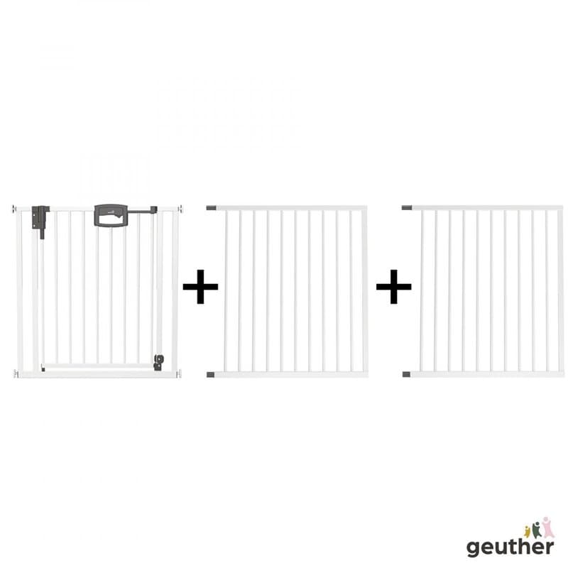 Barrière de porte à pression Easylock Plus métal 224,5 cm - 232,5 cm Blanc